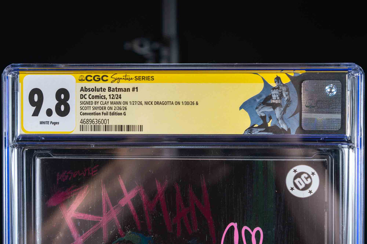 Absolute Batman #1 — NYC Comic Con 2024 — Foil — Triple Signed by Synder, Dragotta, Mann — CGC 9.8 SS