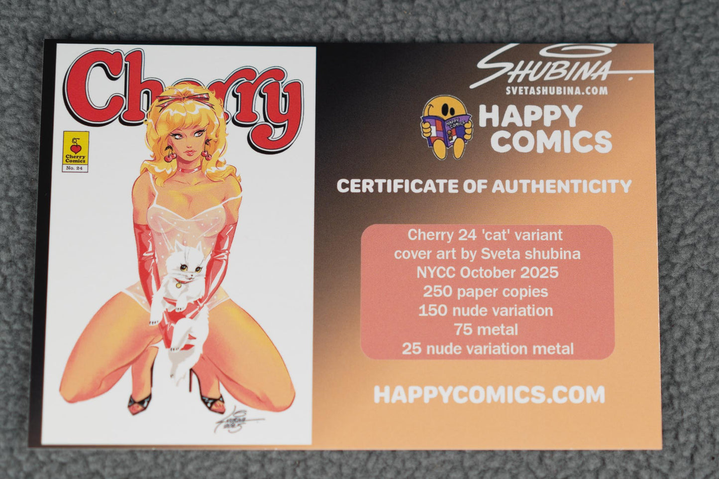 Cherry #24 – Sveta Shubina – Metal Cover – NYCC 2025 Exclusive – Print Run 75