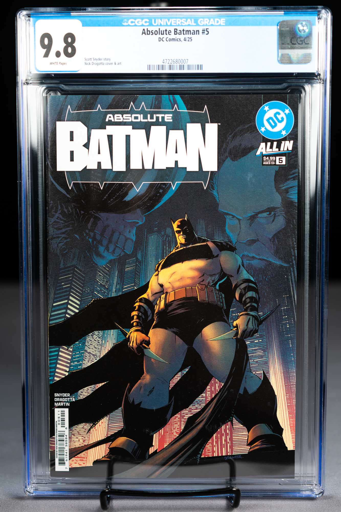 Absolute Batman #5 — CGC 9.8 — Nick Dragotta — 1st Print — Cover A