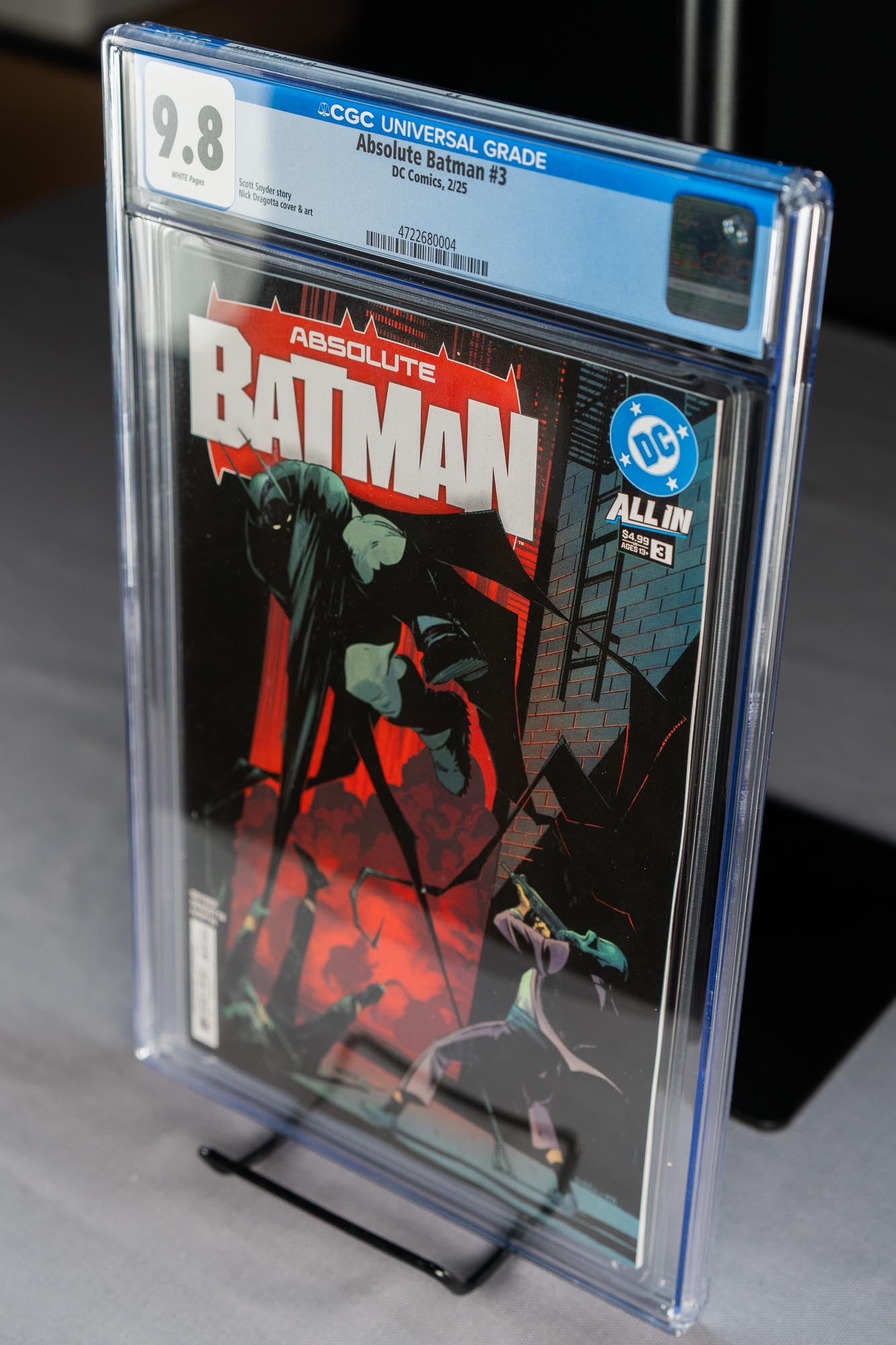 Absolute Batman #3 — CGC 9.8 — 1st Print  — Nick Dragotta — Cover A