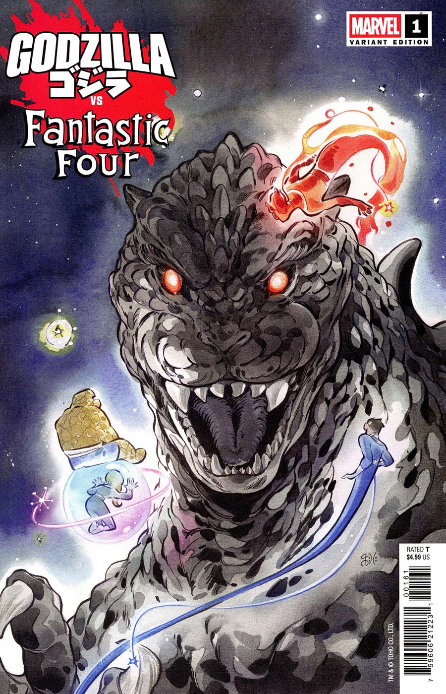 Godzilla vs Fantastic Four 1 – Peach Momoko – Variant Cover F – One - Shot | Meyer’s Parrot Comics