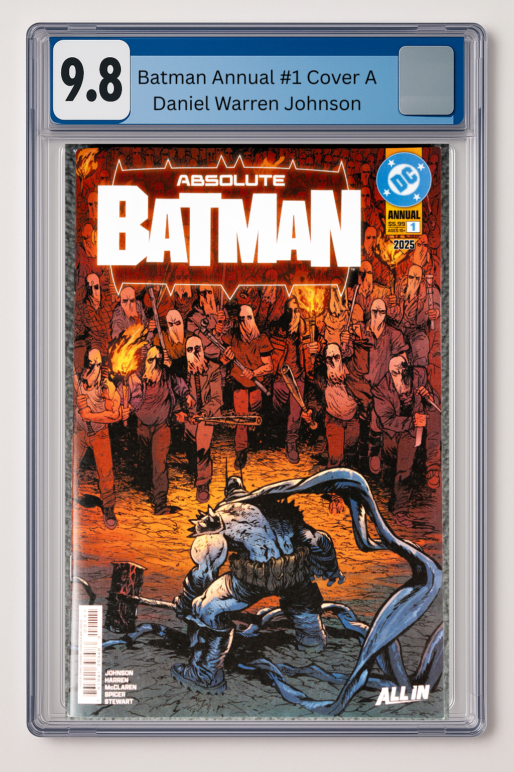 Absolute Batman 2025 Annual #1 (One Shot) – Daniel Warren Johnson – Main Cover  – CGC 9.8 – PRESALE